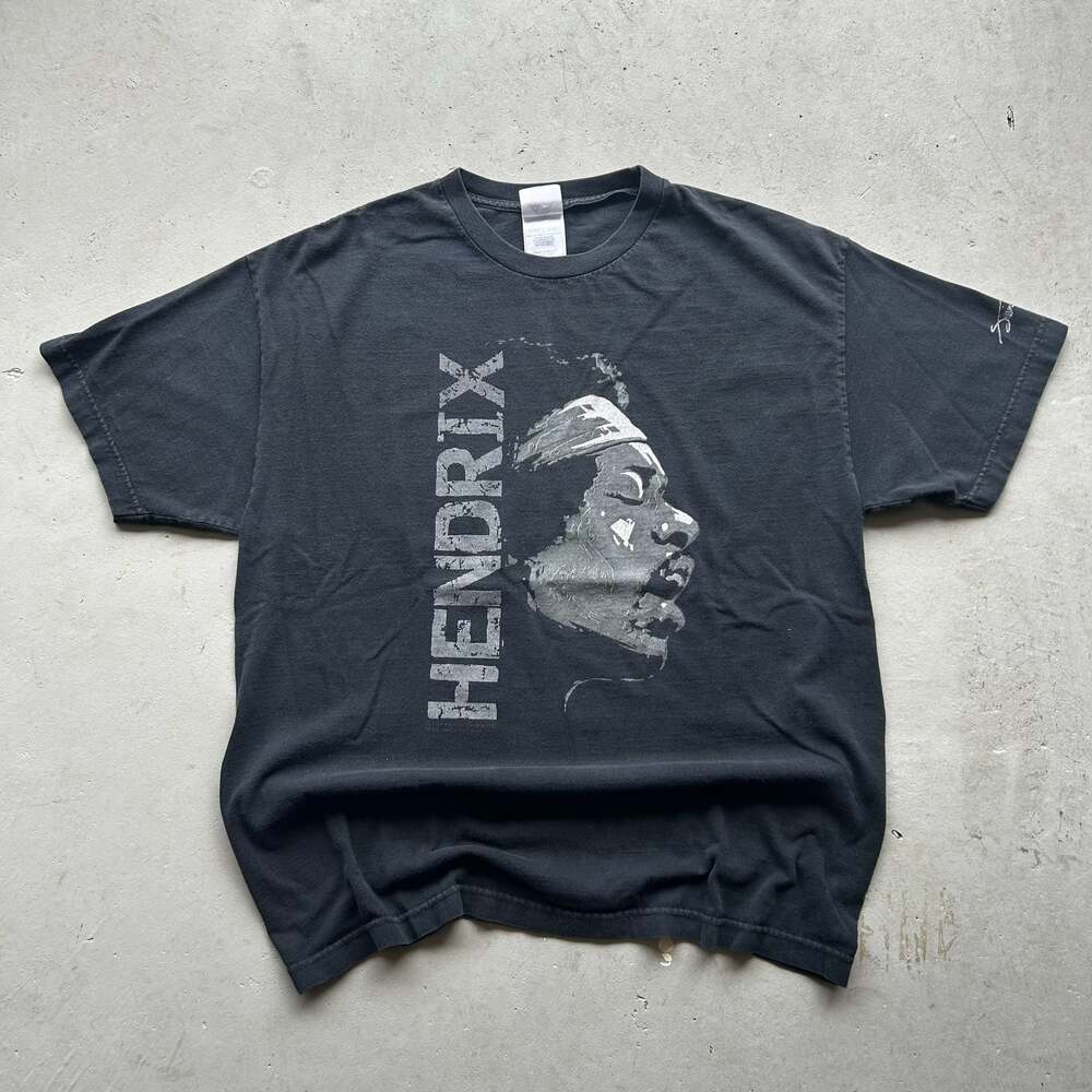 Vintage Jimi Hendrix Side Profile Portrait Graphic T-Shirt